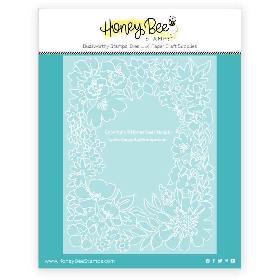 Friendship Frame - Set of 6 Coordinating Stencils - Honey Bee Stamps