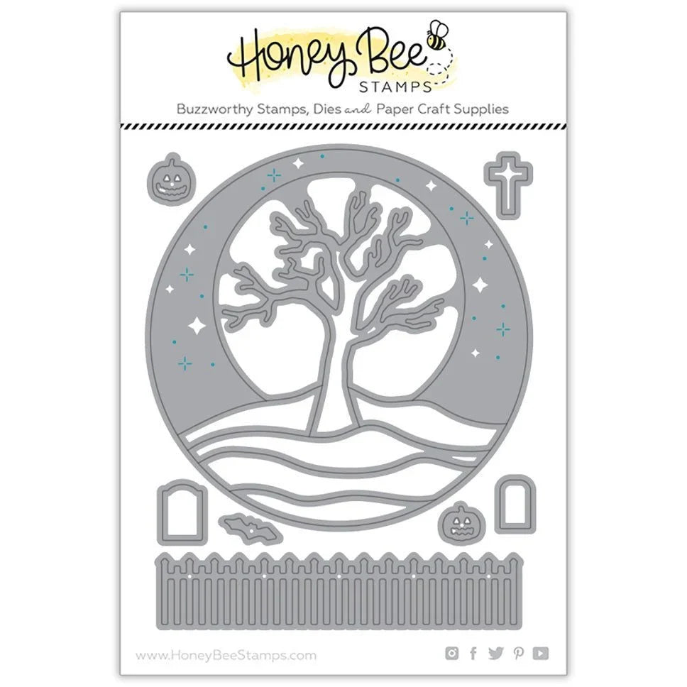 Fright Night Circlescape - Honey Cuts - Stand - Alone Dies - Retiring - Honey Bee Stamps