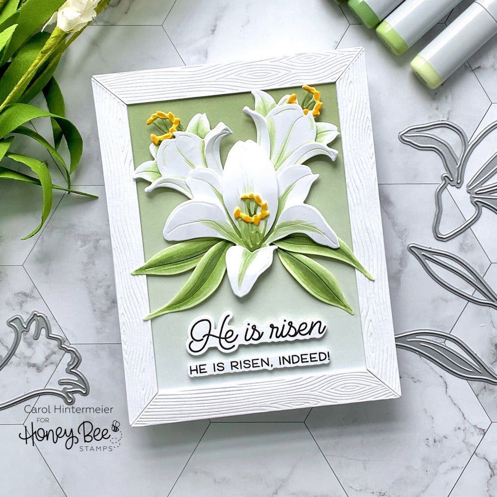 He Is Risen - 4x6 Photopolymer Stamp Set - Honey Bee Stamps
