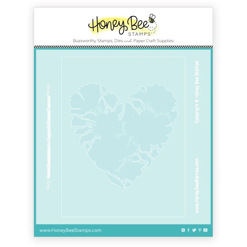 Hello Sweetheart - Set of 6 - 6"x6" Layering Stencils - Honey Bee Stamps