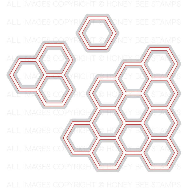 Hexagon Bunches | Honey Cuts | Steel Craft Dies