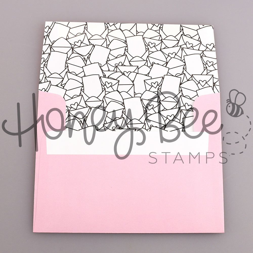 Honey Bee A2 Envelopes 8pk - Love Letters - Retiring - Honey Bee Stamps