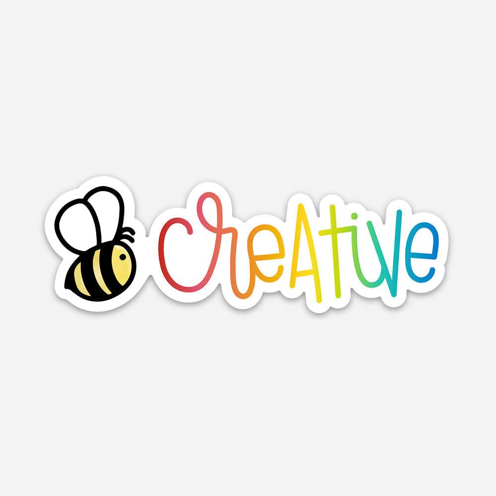 Honey Bee Sticker - Creative Rainbow - Retiring - Honey Bee Stamps