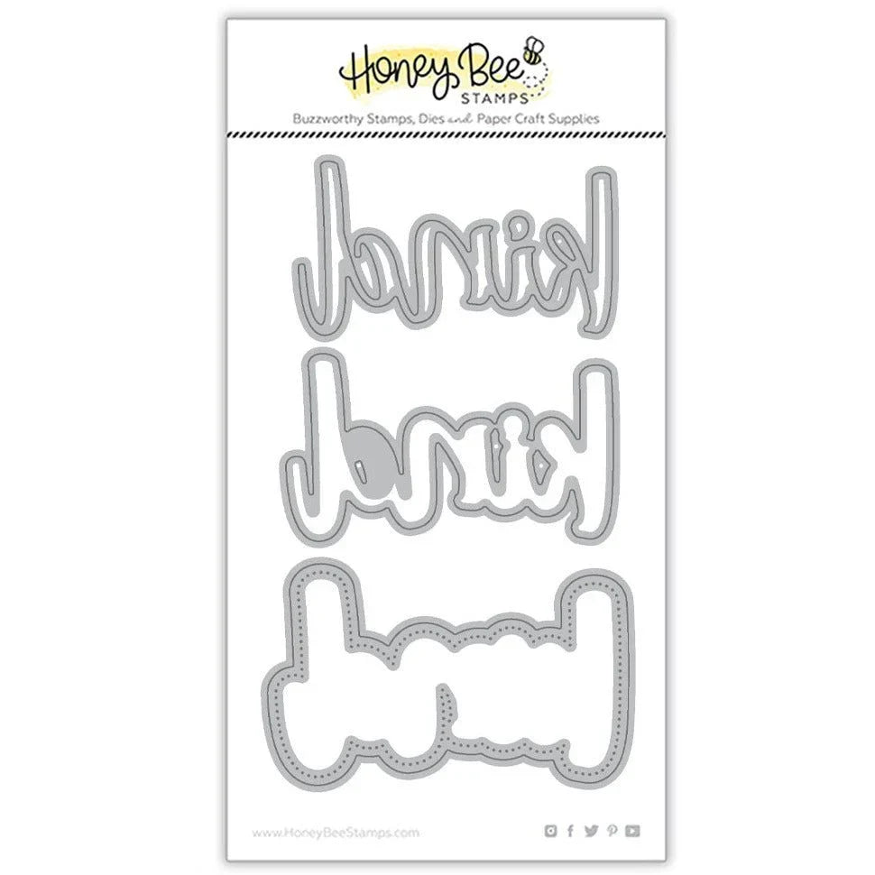Kind Buzzword - Honey Cuts - Stand - Alone Dies - Retiring - Honey Bee Stamps