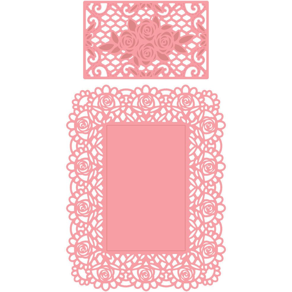 Lace A2 Cover Plate - Honey Cuts - Stand - Alone Dies - Retiring - Honey Bee Stamps