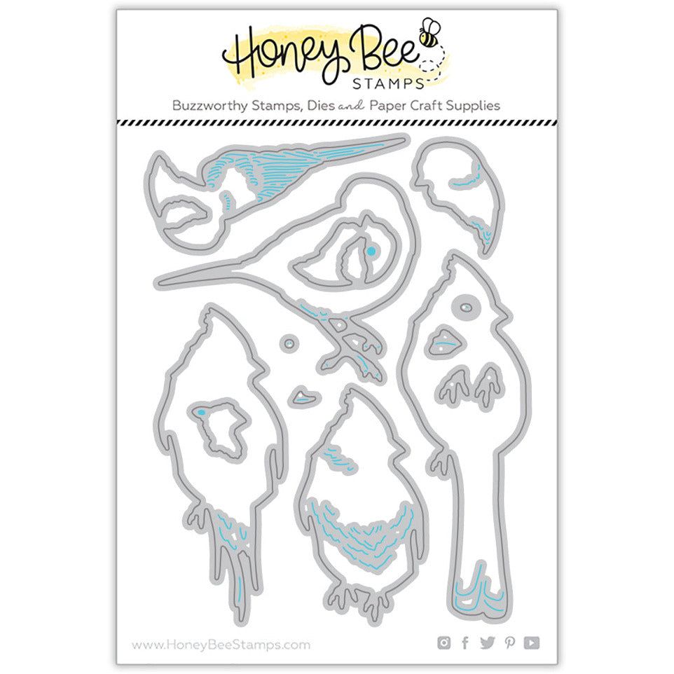 Lovely Layers: Winter Birds - Honey Cuts - Stand - Alone Dies - Honey Bee Stamps