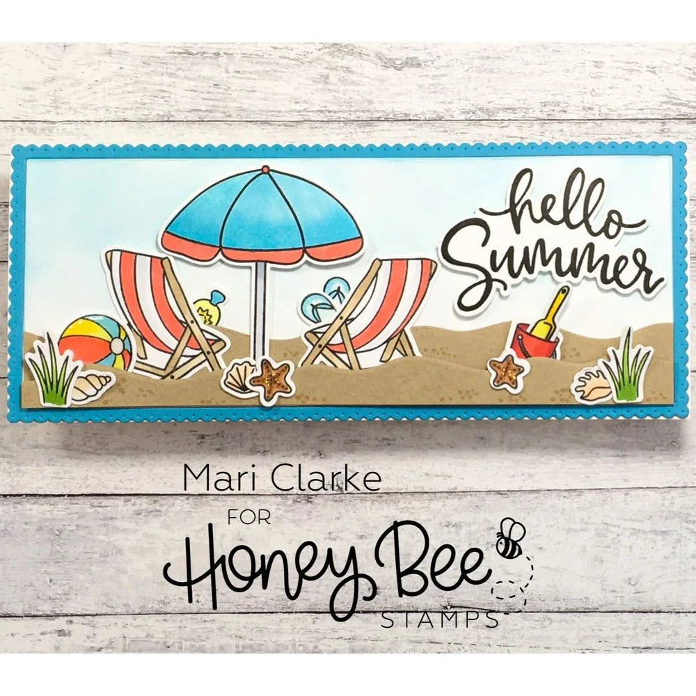 Makin' Waves Long Border - Honey Cuts - Stand - Alone Dies for Water, Waves, Clouds, Hills and More! - Honey Bee Stamps