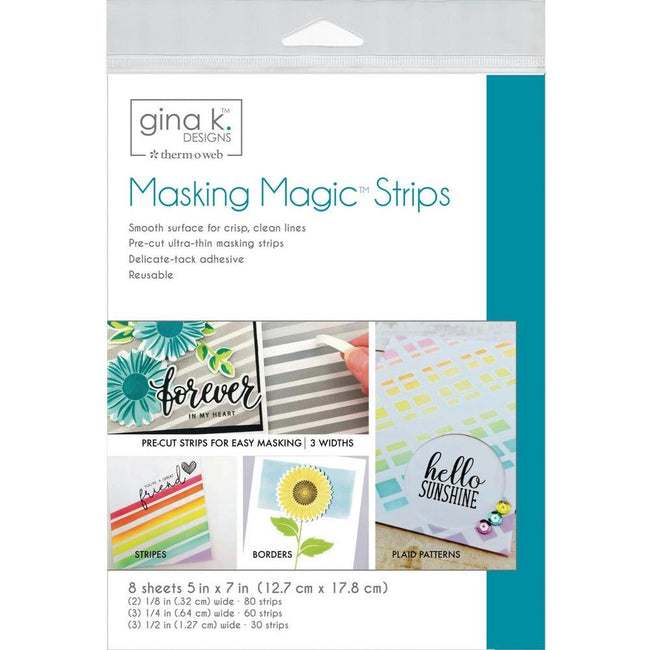 Masking Magic Strips 5x7 - 8 Sheets by Gina K - Honey Bee Stamps