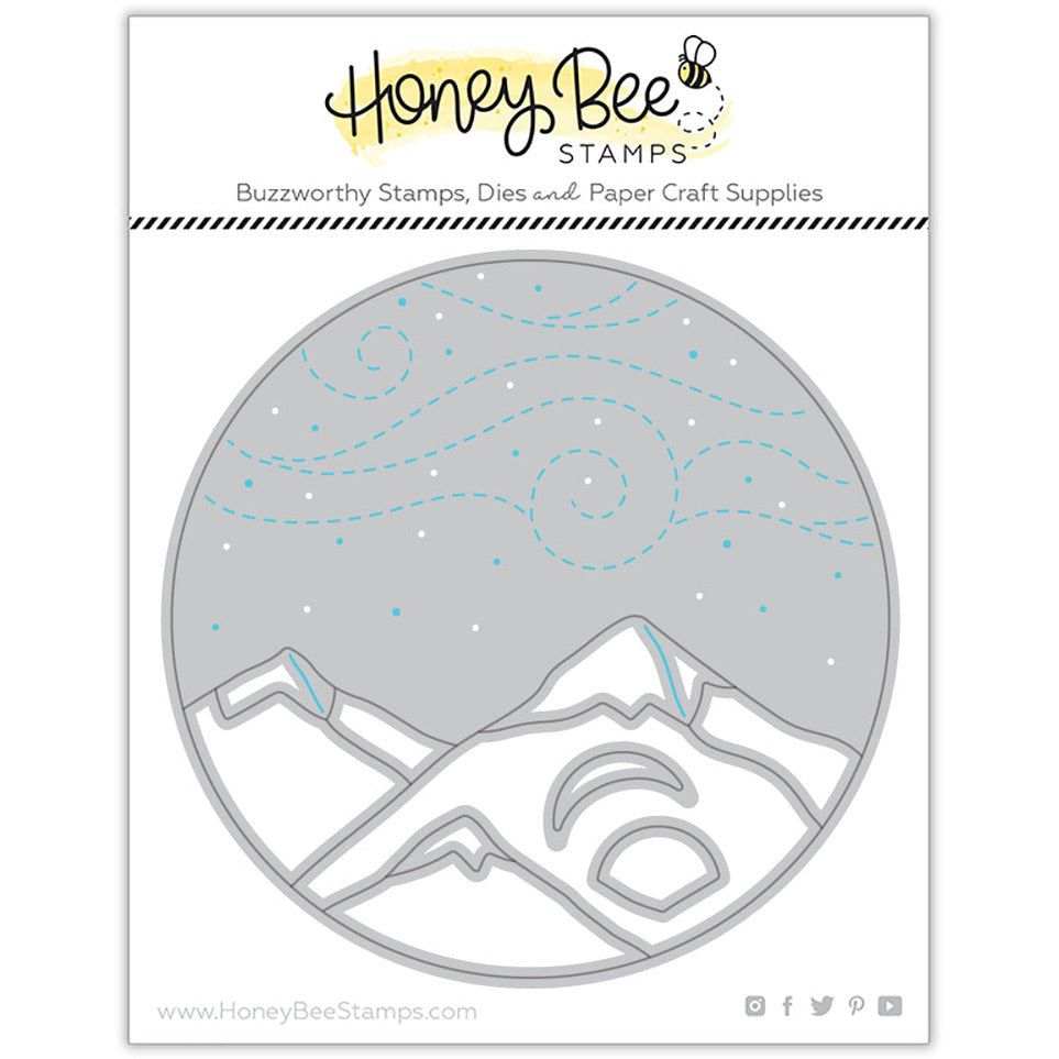 Mountain Circlescape - Honey Cuts - Stand - Alone Dies - Retiring - Honey Bee Stamps