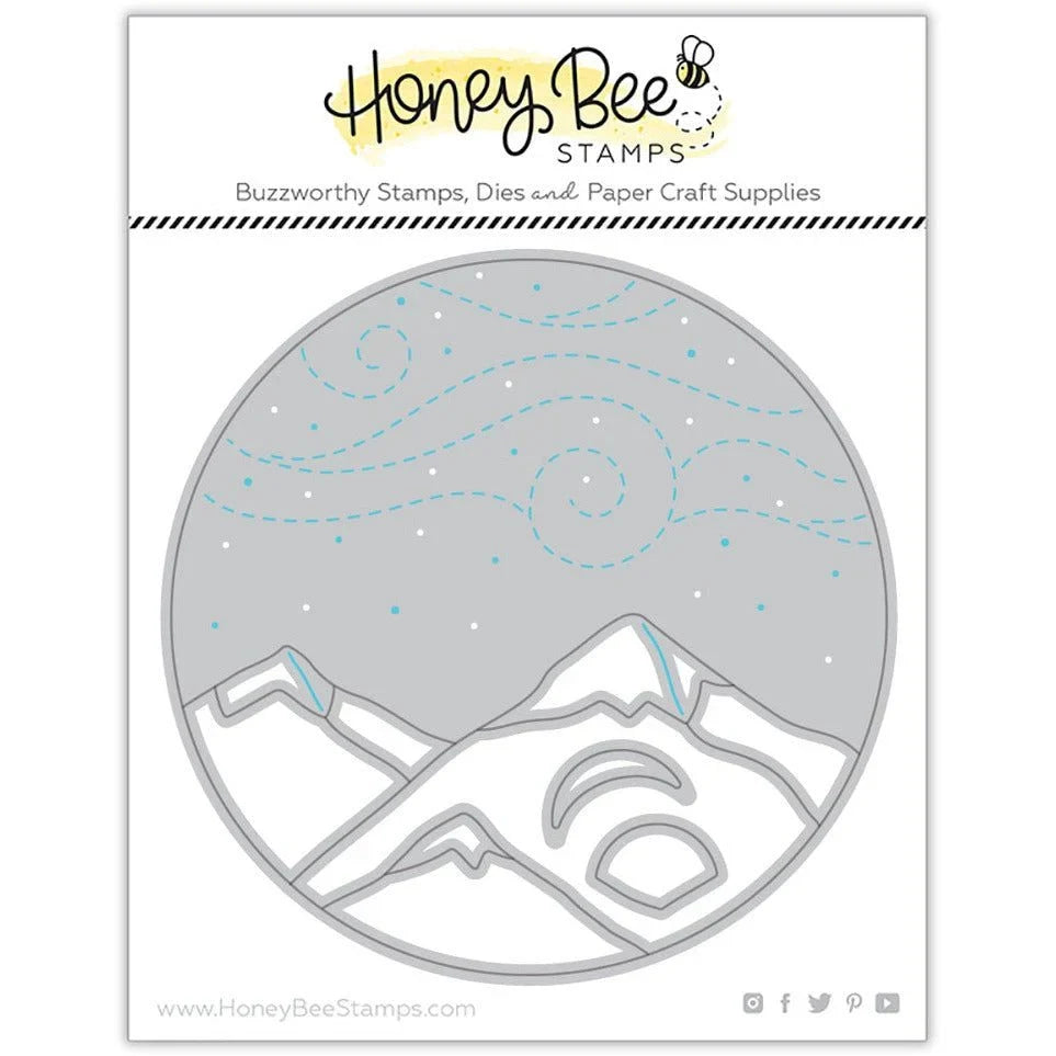 Mountain Circlescape - Honey Cuts - Stand - Alone Dies - Retiring - Honey Bee Stamps