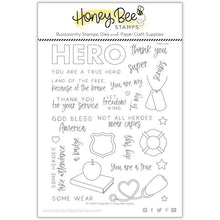 My Hero - 6x8 Stamp Set - Retiring - Honey Bee Stamps