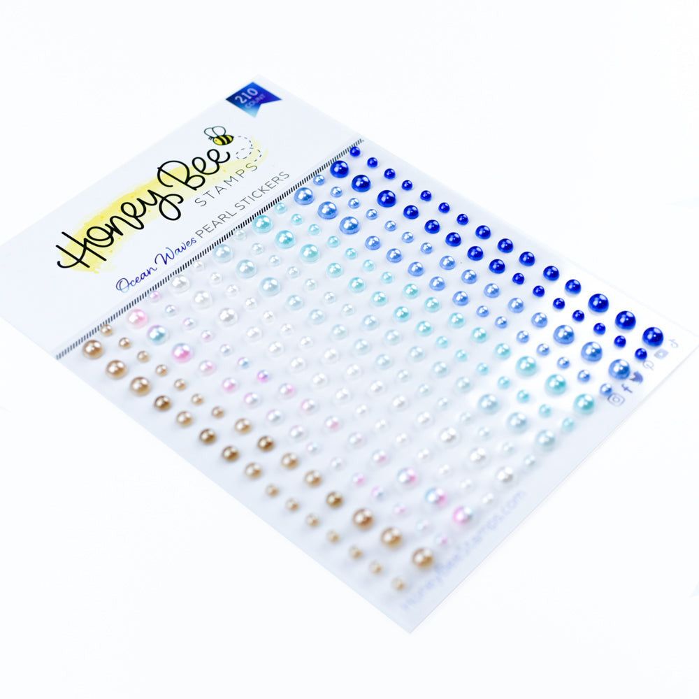 Ocean Waves - Pearl Stickers - 210 Count - Honey Bee Stamps