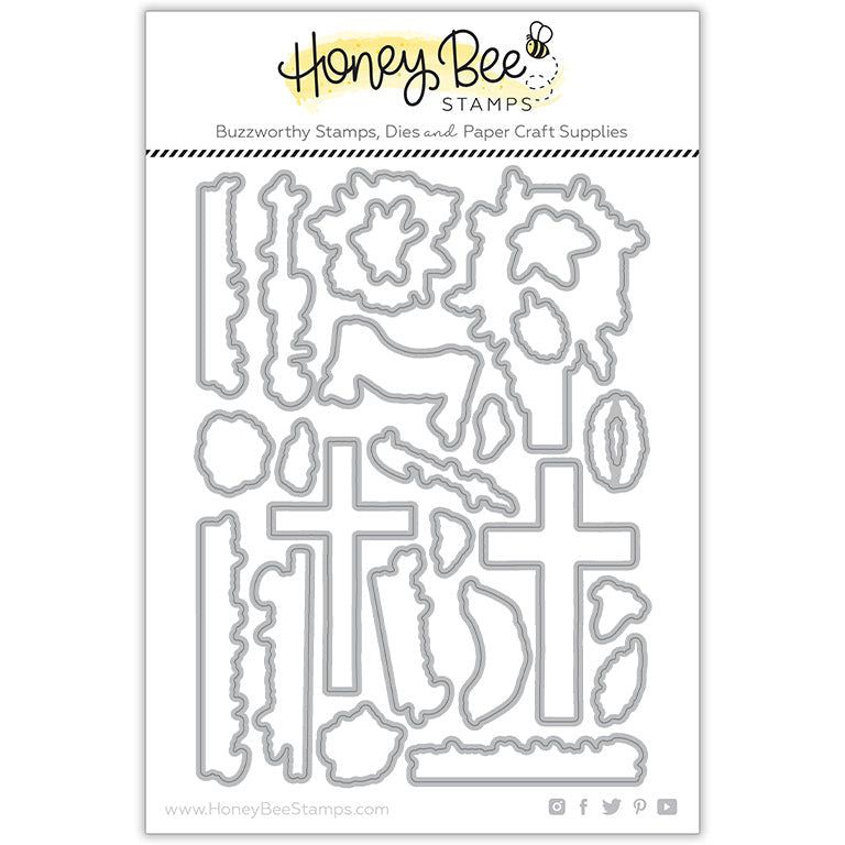 Old Rugged Cross - Honey Cuts - Coordinating Dies - Honey Bee Stamps