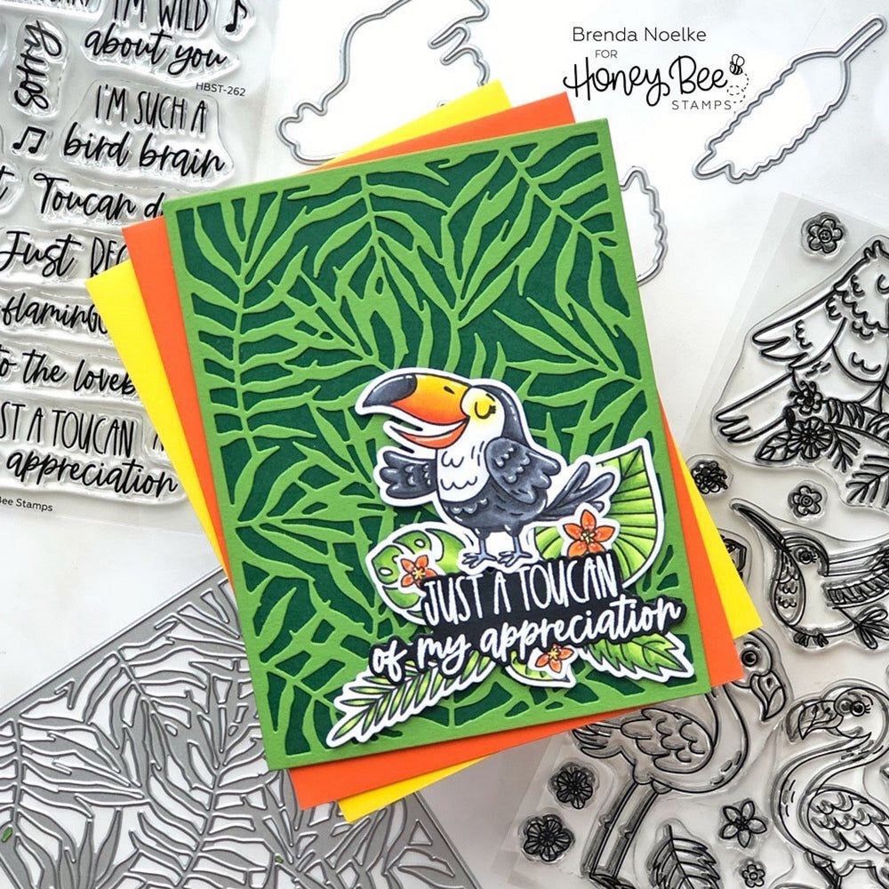 Palm Frond Cover Plate - Honey Cuts - Honey Bee Stamps