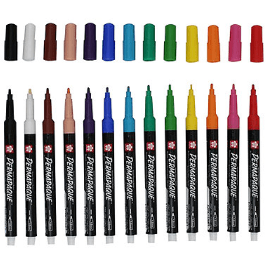 Permapaque - Black 1.0mm Opaque Pigment Marker - Honey Bee Stamps