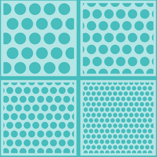 Polka Dot - Set of 4 Background Stencils - Honey Bee Stamps