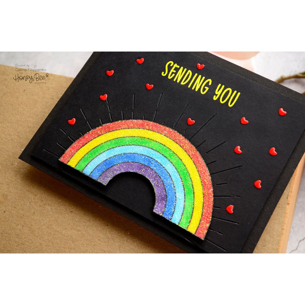 Radiant Circle Background - Honey Cuts - Stand - Alone Dies - Honey Bee Stamps