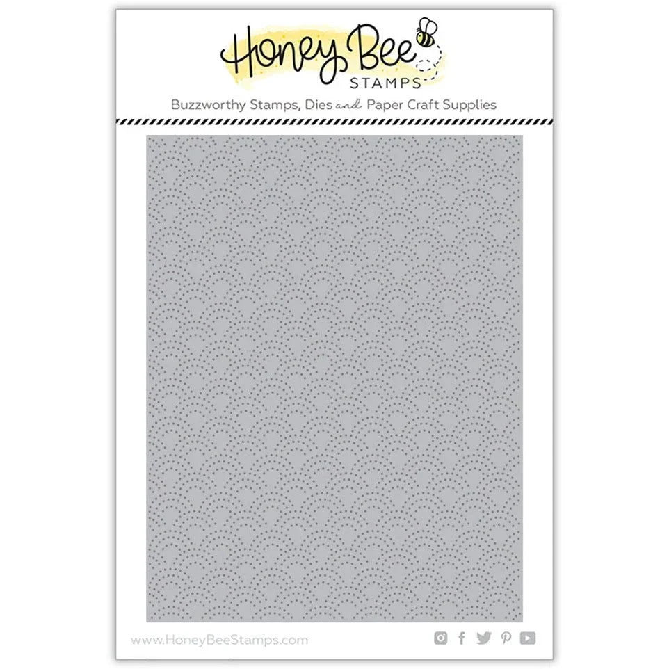 Rainbow A2 Pierced Cover Plate - Honey Cuts - Stand - Alone Dies - Retiring - Honey Bee Stamps