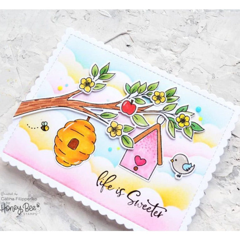 Scallop A7 Card Frames - Honey Cuts - Honey Bee Stamps