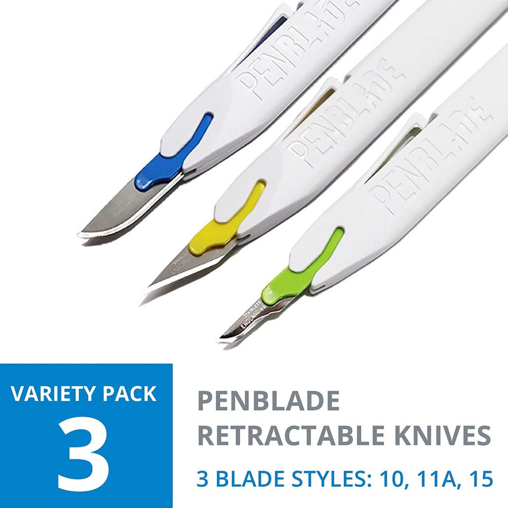 Set of 3 Pen Blades #10, #11A, #15