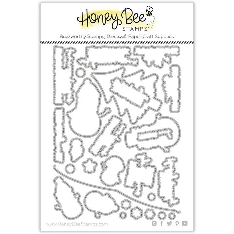 Snow Family Like Ours - Honey Cuts - Coordinating Dies - Retiring - Honey Bee Stamps