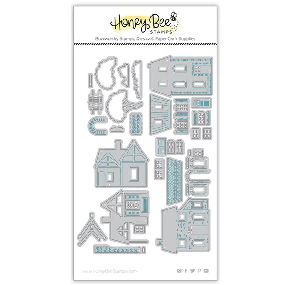 Spring Cottage Village - Honey Cuts - Stand - Alone Dies - Honey Bee Stamps