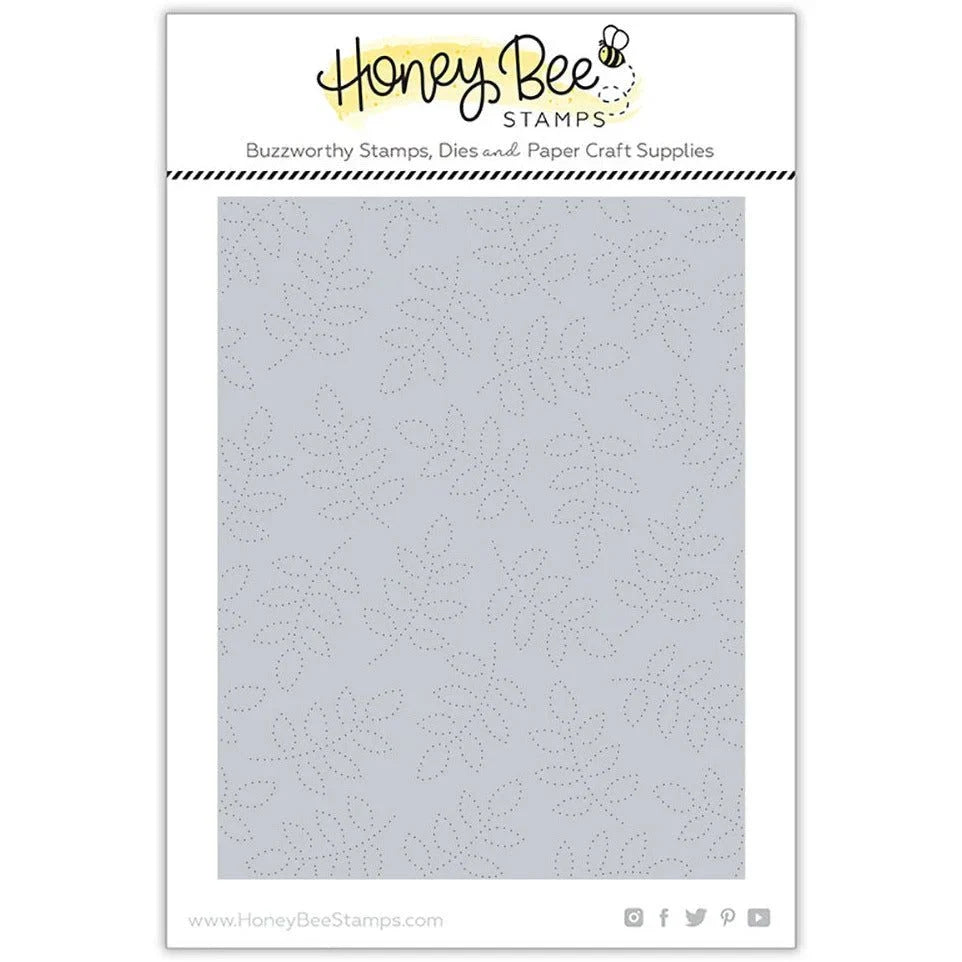 Spring Leaves A2 Pierced Cover Plate - Honey Cuts - Stand - Alone Dies - Honey Bee Stamps