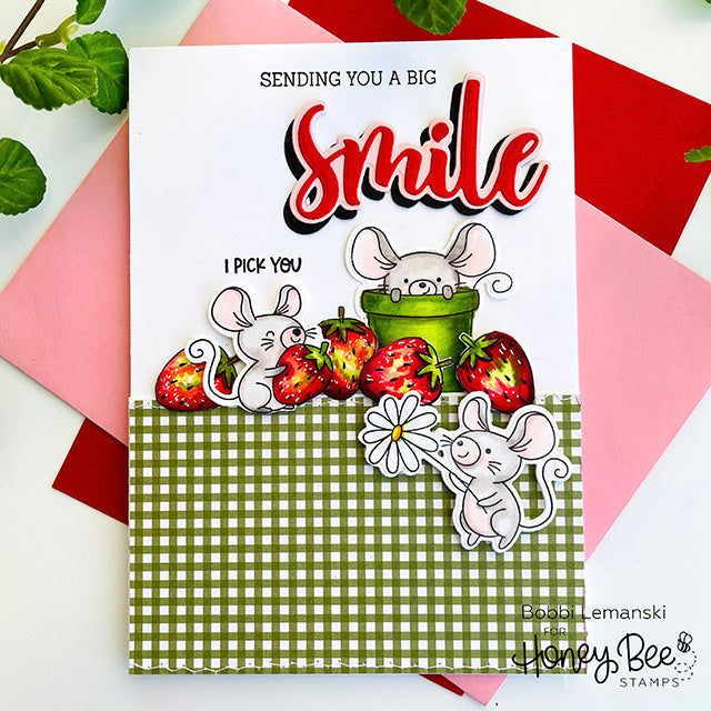 Squeeze The Day - 4x6 Photopolymer Stamp Set - Retiring - Honey Bee Stamps