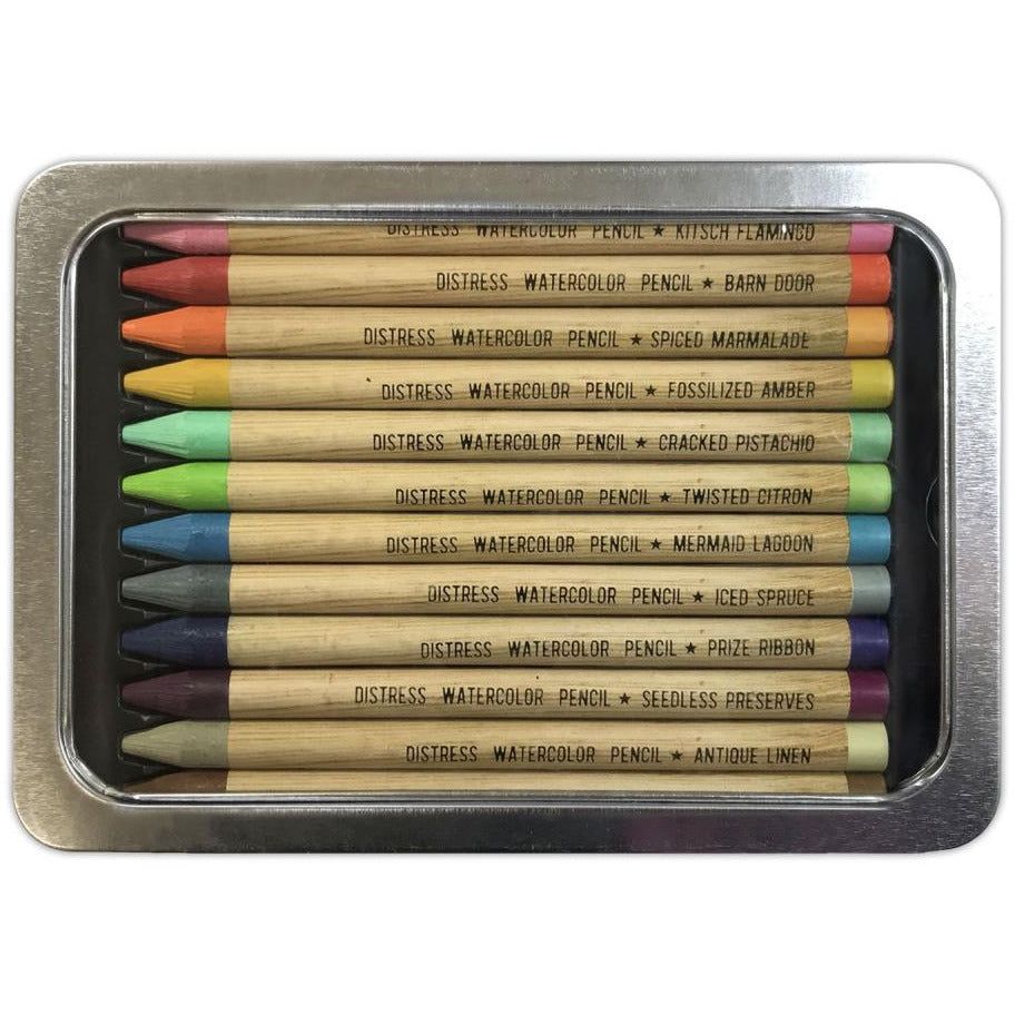 Tim Holtz Distress Watercolor Pencils SET 2 - 12/Pkg - Honey Bee Stamps
