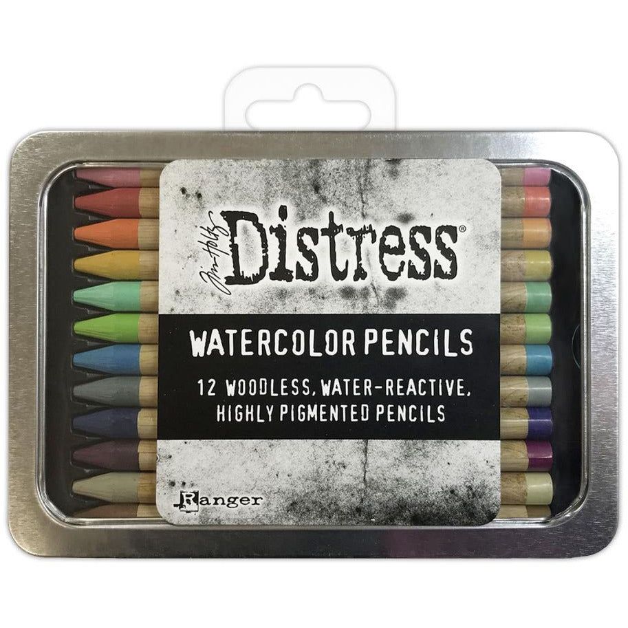 Tim Holtz Distress Watercolor Pencils SET 2 - 12/Pkg - Honey Bee Stamps