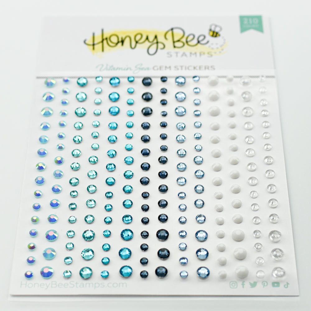 Vitamin Sea Gem Stickers - 210 Count - Honey Bee Stamps