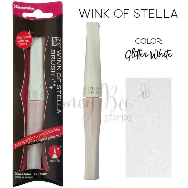 Wink Of Stella Glitter Brush Tip Pen | White