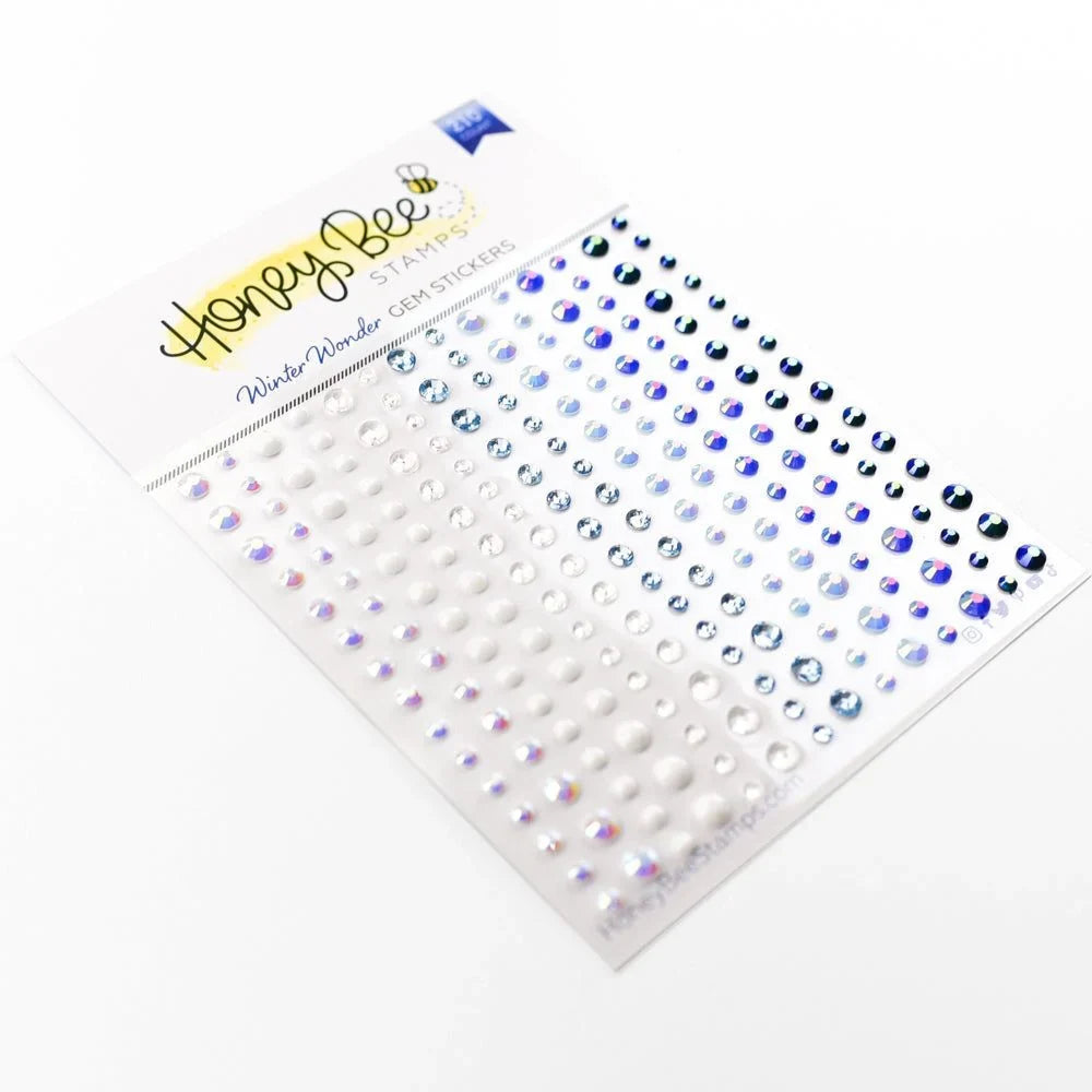 Winter Wonder Gem Stickers - 210 Count - Honey Bee Stamps