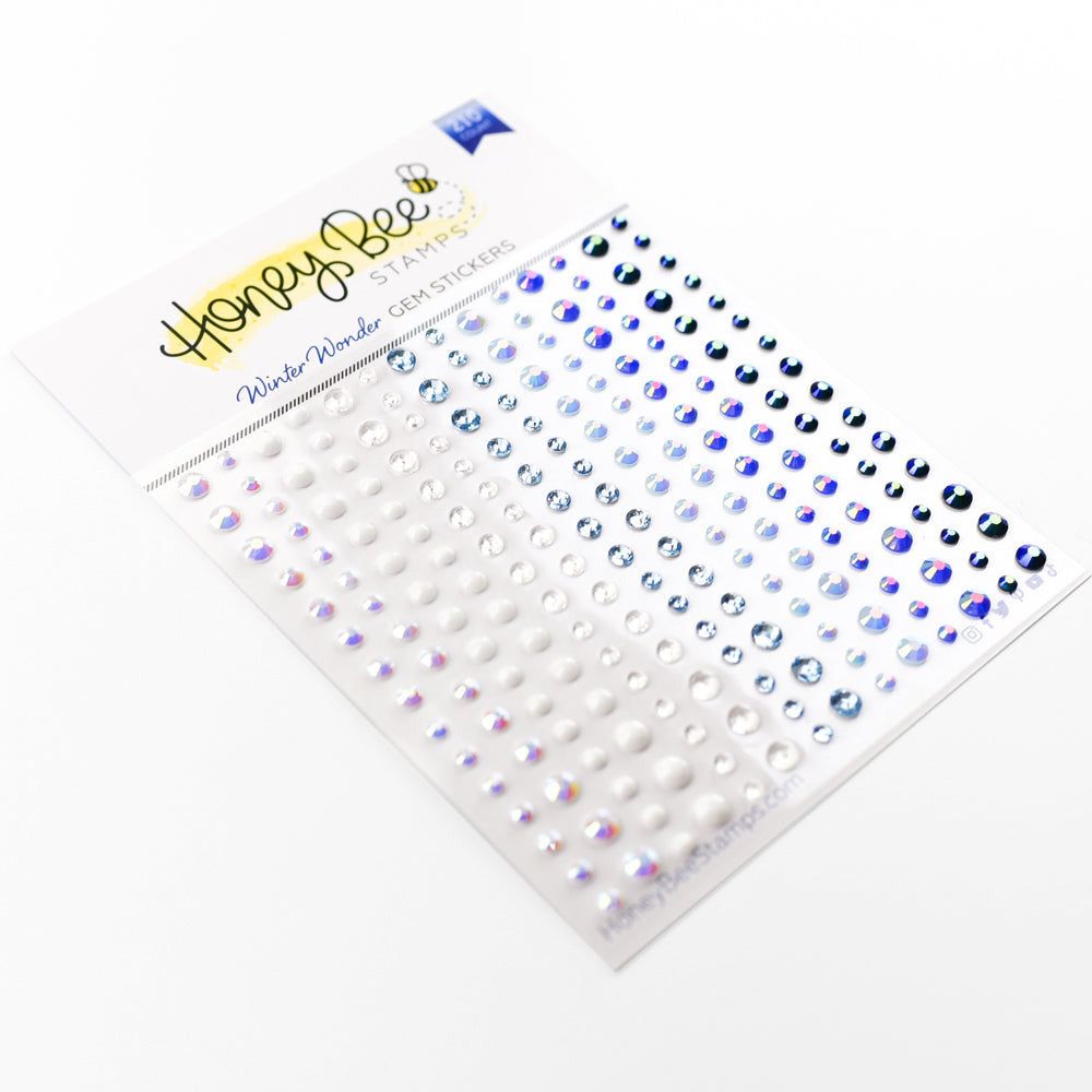 Winter Wonder Gem Stickers - 210 Count - Honey Bee Stamps