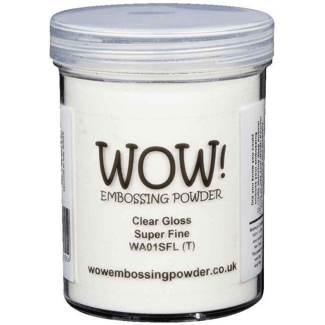 WOW! Embossing Powder Large Jar - Clear Gloss Super Fine - Honey Bee Stamps