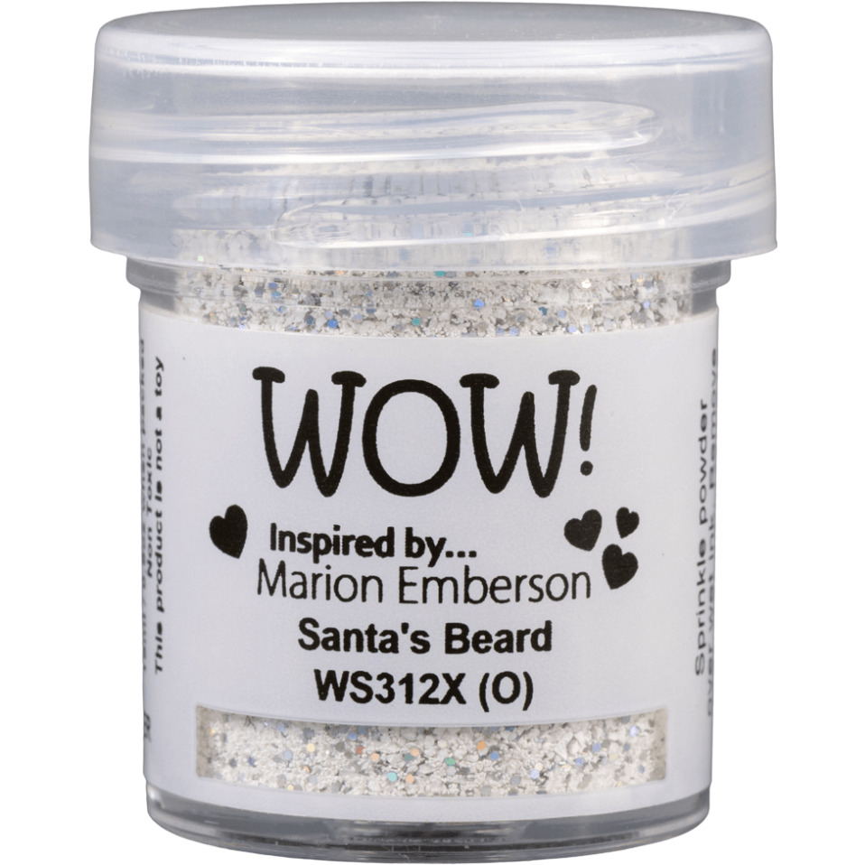 WOW! Glitter Embossing Powder - Santa's Beard - Snow Like Effect - Honey Bee Stamps
