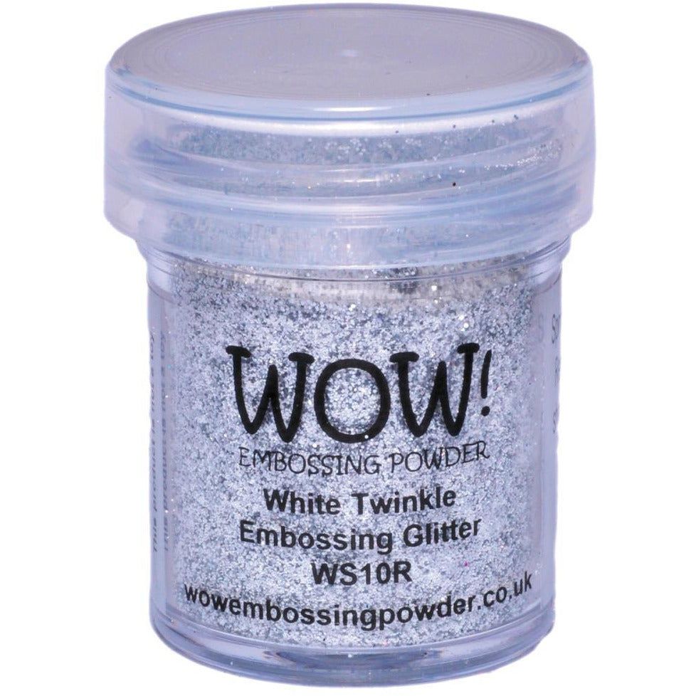 WOW! Glitter Embossing Powder - White Twinkle - Honey Bee Stamps