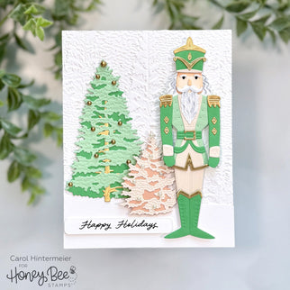 Lovely Layers: Nutcracker Holiday Card In Non-traditional Colors