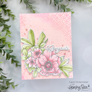 Congrats Card With Perfect Peonies
