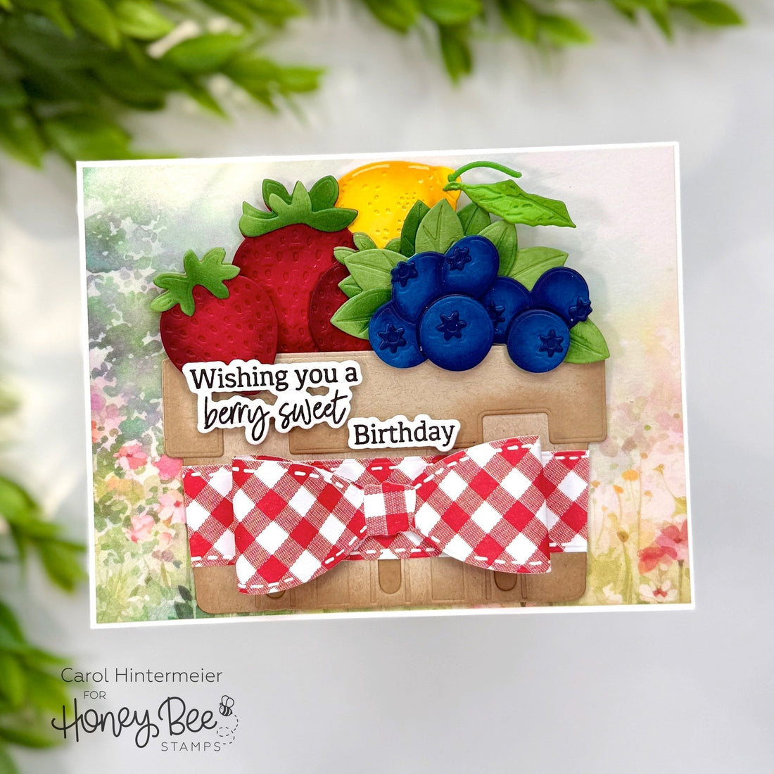 Wishing You A Berry Sweet Birthday -- Berry Basket With A Bow