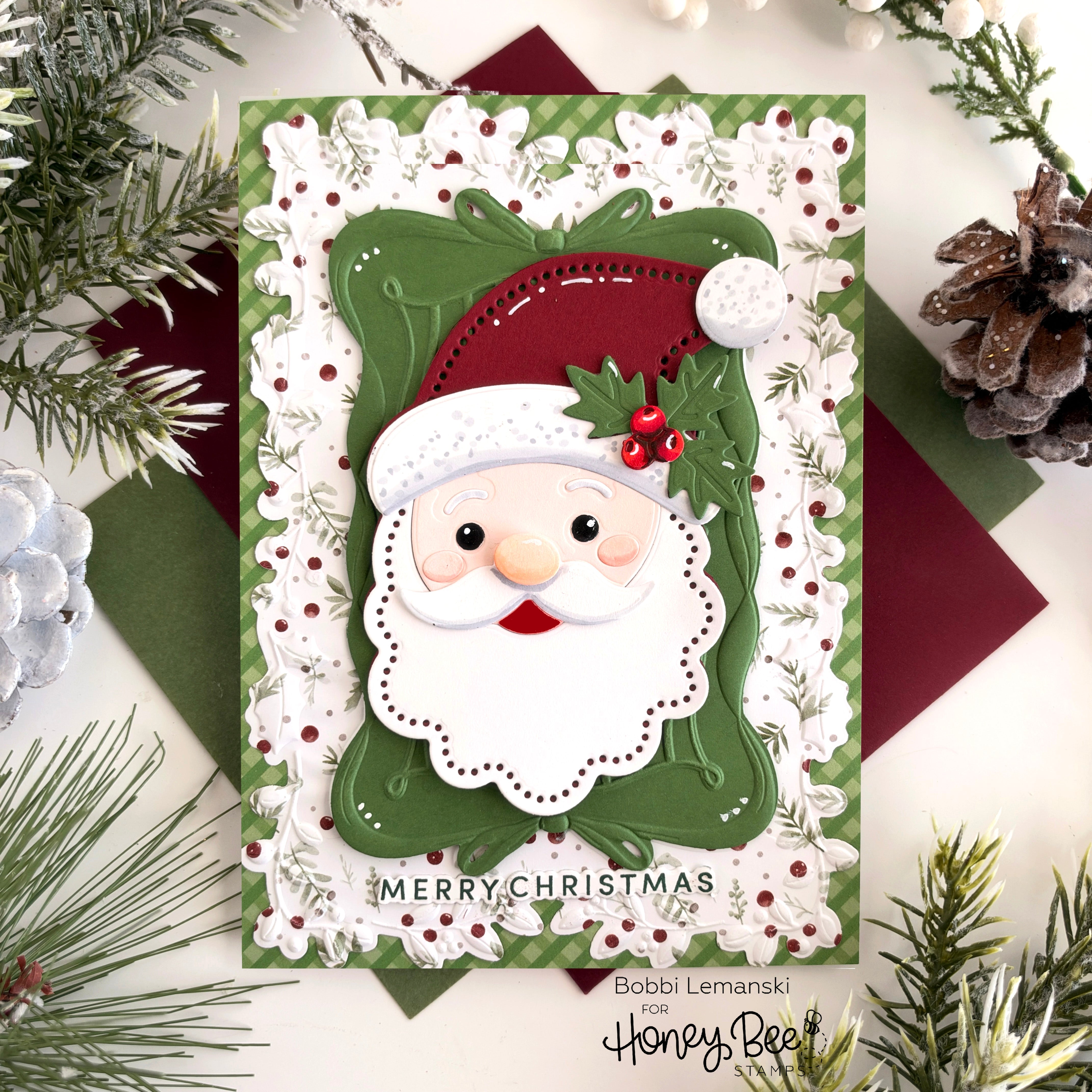 Santa, Berries & Bows by Bobbi Lemanski – Honey Bee Stamps