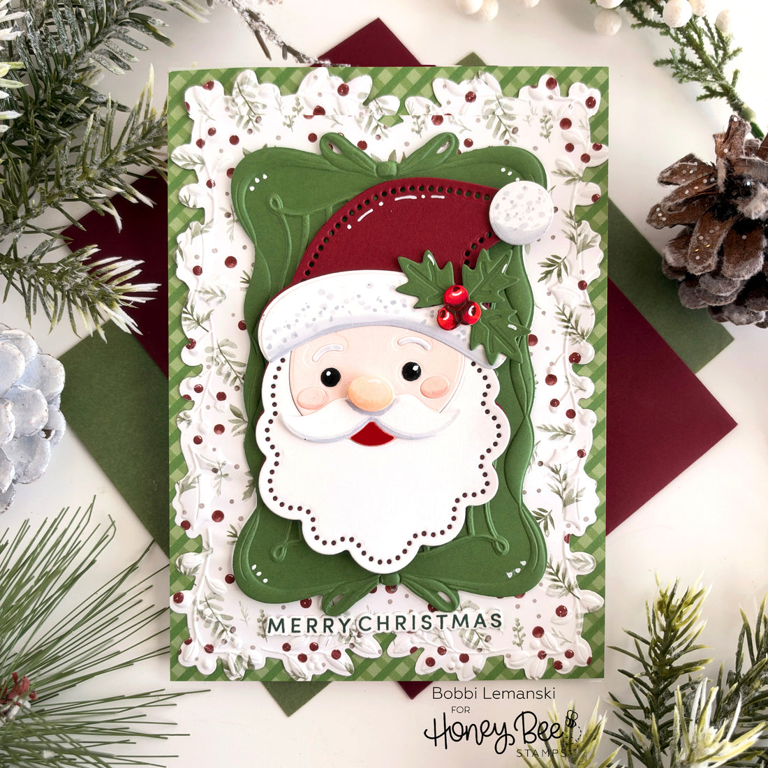 Santa, Berries & Bows by Bobbi Lemanski