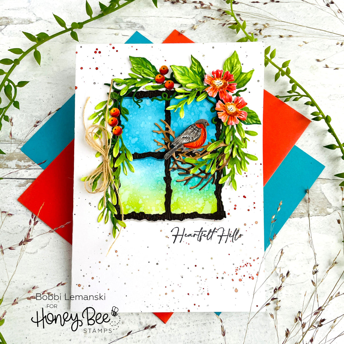 A Glimpse of Spring - Honey Bee Stamps