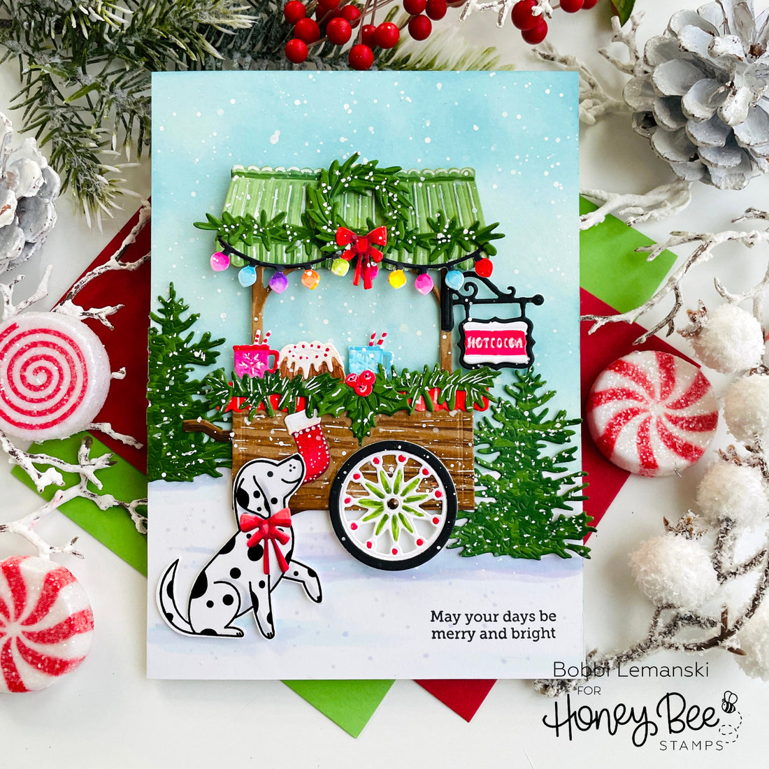 A Merry Little Cart - Honey Bee Stamps