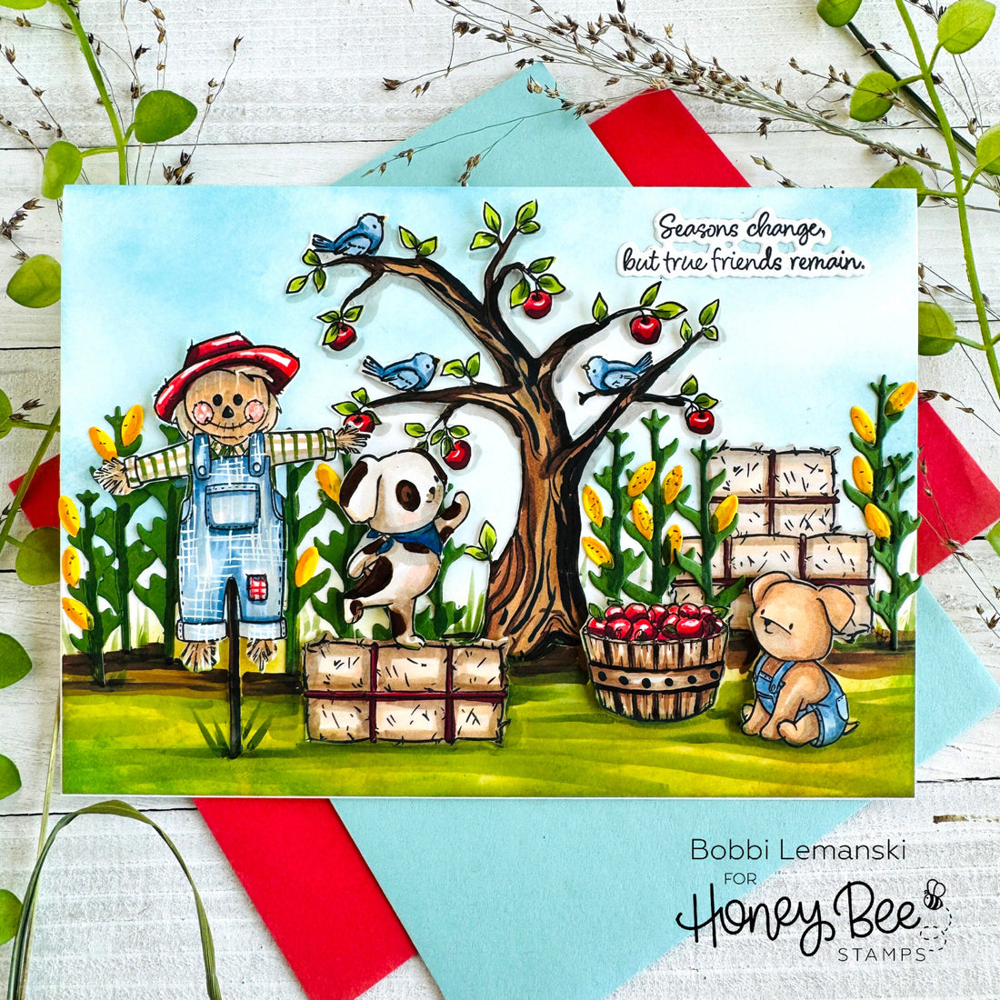 A Storybook Fall Card - Honey Bee Stamps