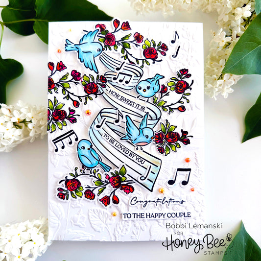 A Sweet Song for the Couple - Honey Bee Stamps