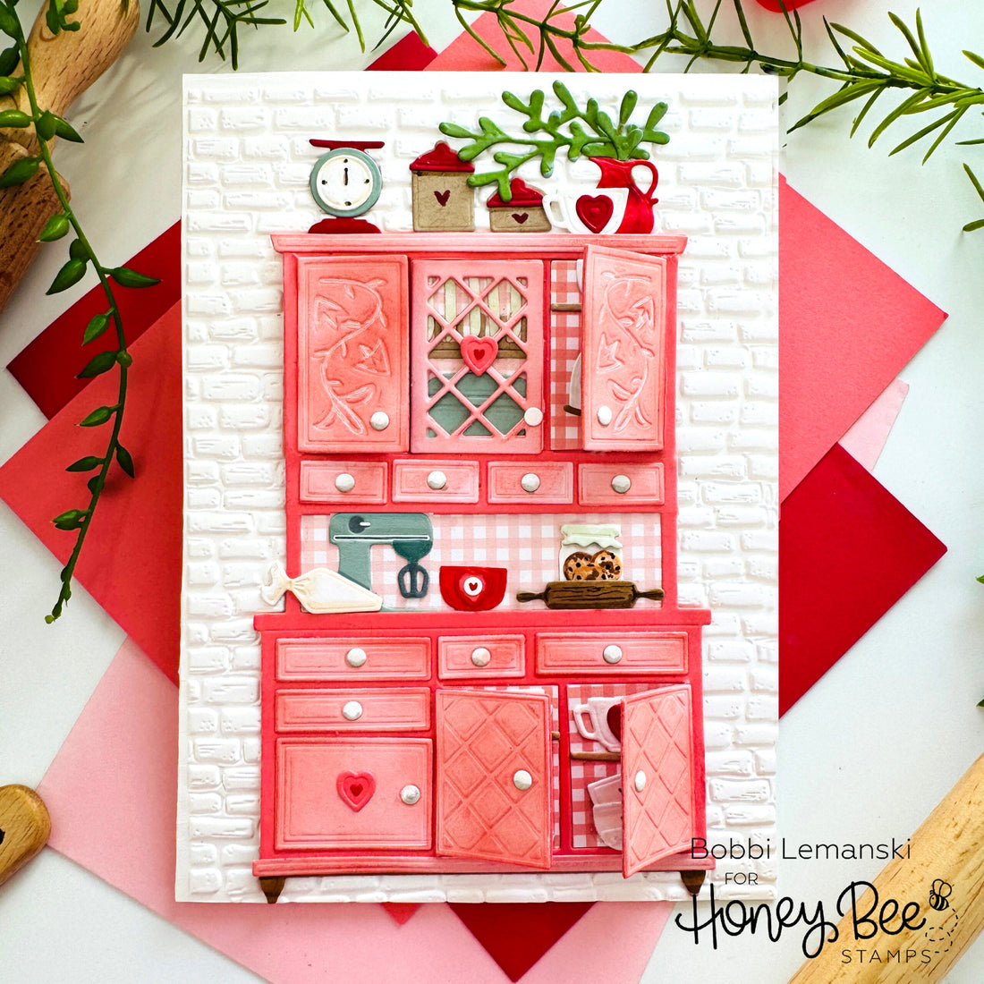 A Vintage Cabinet Filled With Love - Honey Bee Stamps
