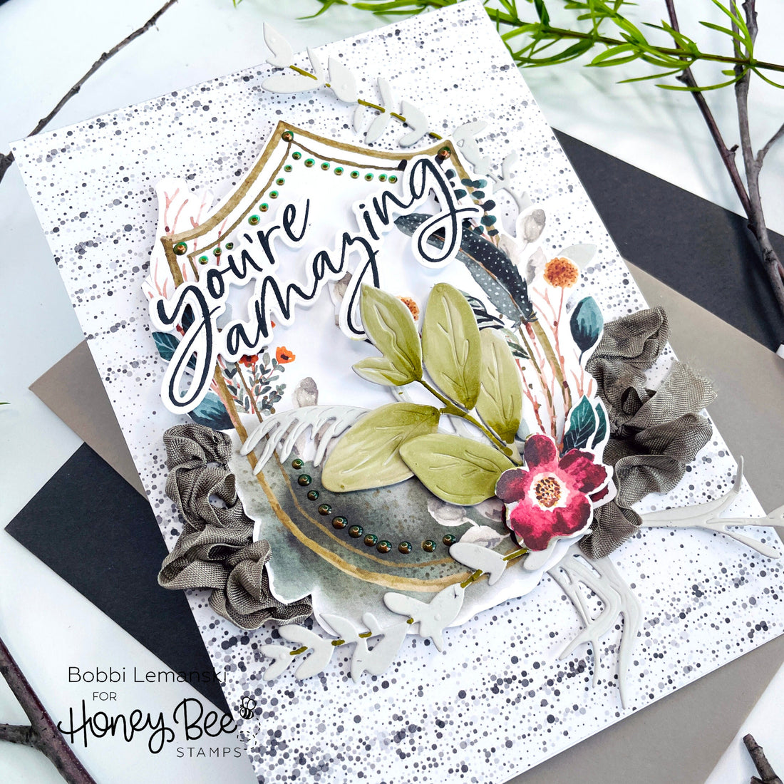 Adventure Awaits Paper for a Quick Card - Honey Bee Stamps