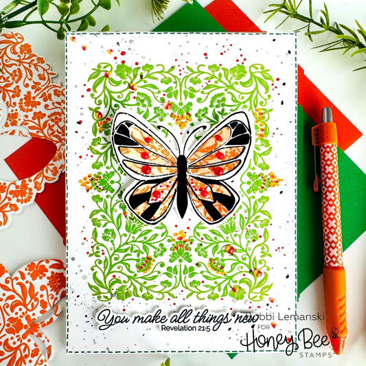 All Things New Butterfly Greeting - Honey Bee Stamps