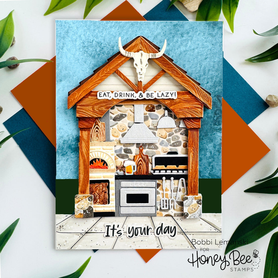 An Outdoor Kitchen for the Top Chef by Bobbi Lemanski - Honey Bee Stamps
